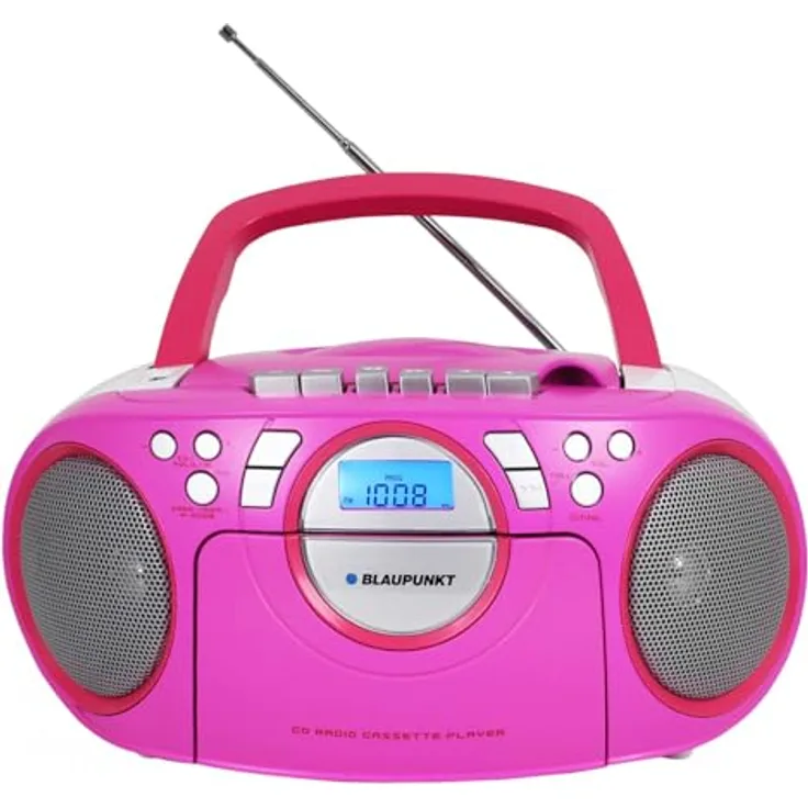 Blaupunkt BB16PK CD/MP3 player, tragbarer Musik-Player in Pink