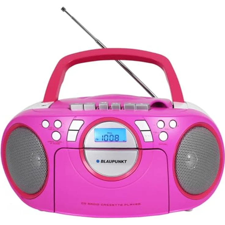 Blaupunkt BB16PK CD/MP3 player, tragbarer Musik-Player in Pink