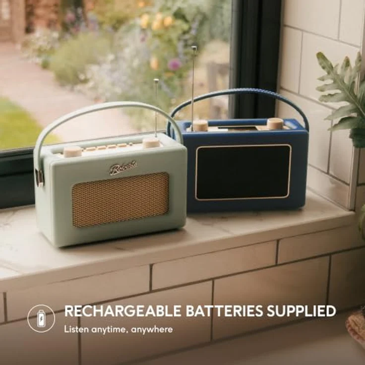 ROBERTS RADIO Revival Uno Solar, Tragbares Bluetooth DAB+/FM Radio mit Solarpanel, Duck Egg Blue – Bild 9