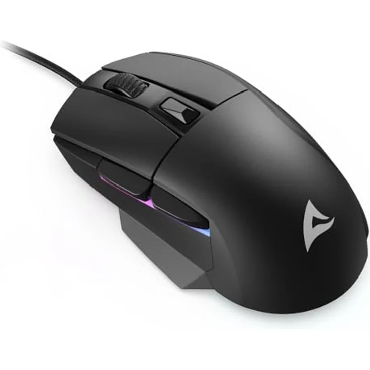 Sharkoon Skiller SGM35 Black, Optical Gaming Maus, RGB, PBT Button – Bild 2