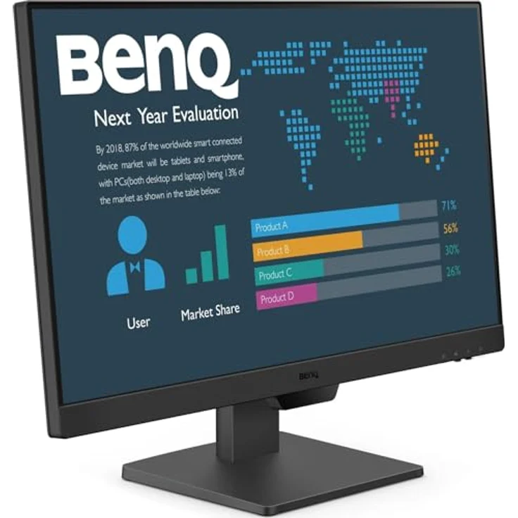 BenQ 9H.LLMLA.TPE, 23.8 Zoll FHD Monitor mit 100Hz, 2x HDMI und DisplayPort – Bild 2