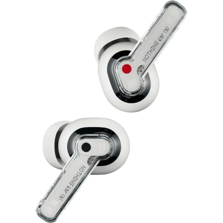 Nothing Ear (a) kopfhörer kabellos Bluetooth mit ChatGPT-Integration, ANC, Bass-Enhance-Algorithmus und bis zu 42,5 Stunden Wiedergabezeit - Weiß – Bild 2
