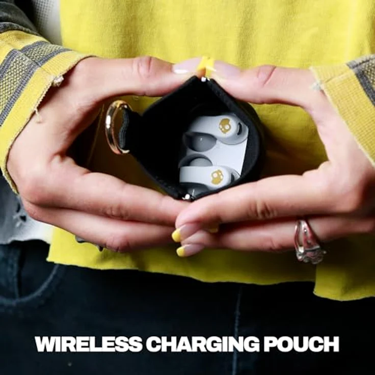 Skullcandy Push 720 Open, Drahtlose Bluetooth Open-Ear-Ohrhörer mit wasserdichtem Clip-On-Design, 30 Stunden Akkulaufzeit und Mikrofon für iPhone & Android - Knochen – Bild 5