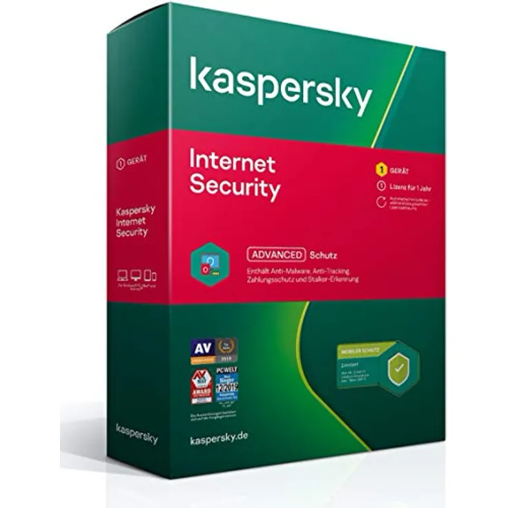 Kaspersky Internet Security 2022 | 1 Gerät | 1 Jahr | Limited Edition inkl. Android-Schutz | Windows/Mac/Android | Aktivierungscode in Standardverpackung by Kaspersky