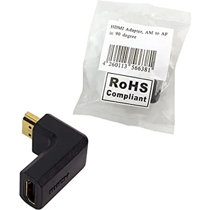 2direct  LogiLink HDMI Adapter, A Stecker zu A Buchse, 90° abgewinkelt – Bild 5