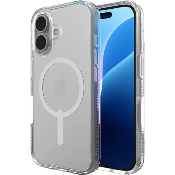 ZAGG Crystal Palace Snap, Graphen-verstärkte Hülle für iPhone 16 [6.1-Inch], MagSafe kompatibel, transparent – Bild 1