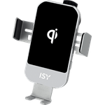 ISY ICC-5015 Kabelloses Smartphone Auto-Ladegerät, Universal, Silber