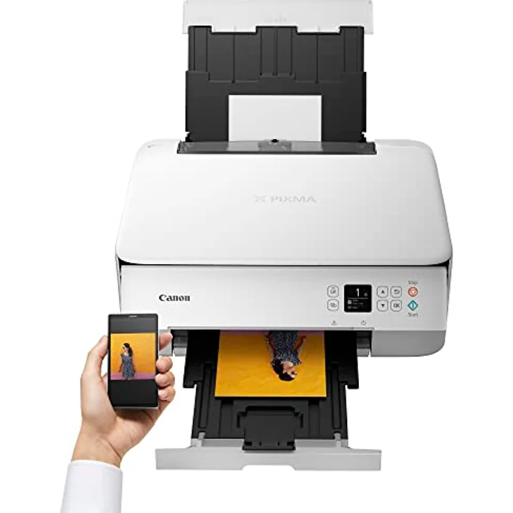 Canon PIXMA TS5351i Multifunktionsdrucker DIN A4 - Farbtintenstrahldrucker weiß (Scanner, Kopierer, kabelloser Drucker, WLAN, LCD, Apple AirPrint, Mopria) kompatibel mit Drucker ABO PIXMA Print Plan – Bild 4