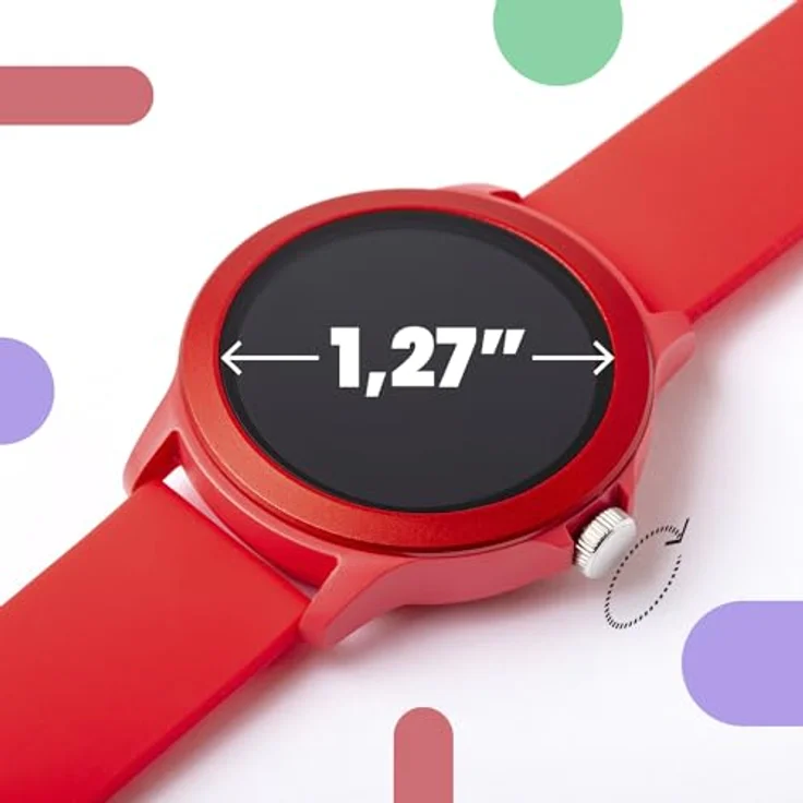 SPC Smartee Duo Vivo, 42 mm Smartwatch mit 1,27 Zoll IPS-Touchscreen, IP68 wasserdicht, Gesundheits- und Aktivitätssensoren, Bluetooth und 290 mAh Akku – Bild 3
