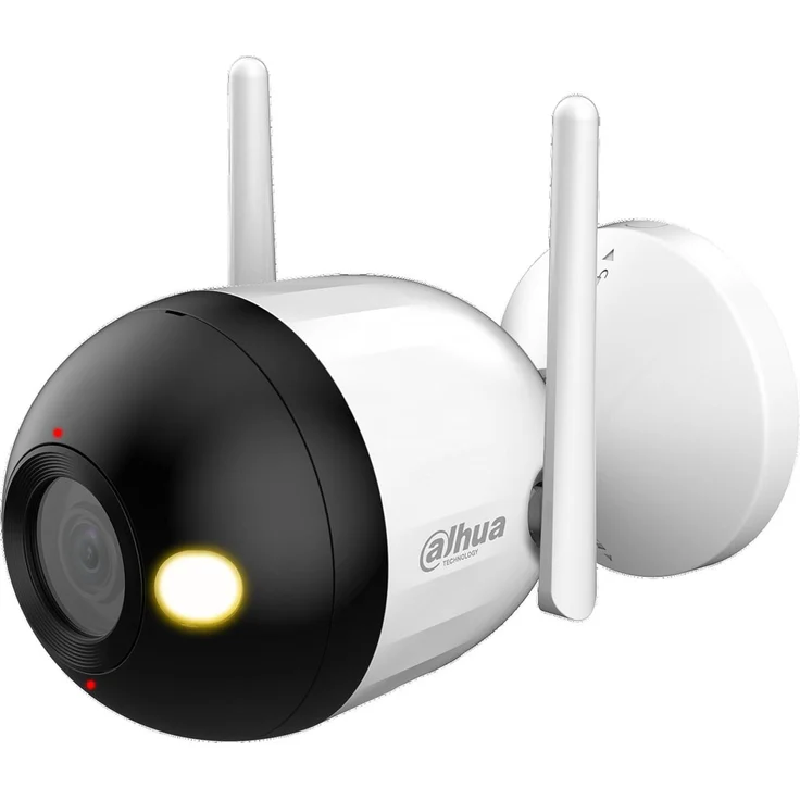Dahua NET CAMERA 2MP LED Bullet WiFi/F2C-LED, Netzwerkkamera mit 1080p, 2,8mm Objektiv, IP67, schwarz