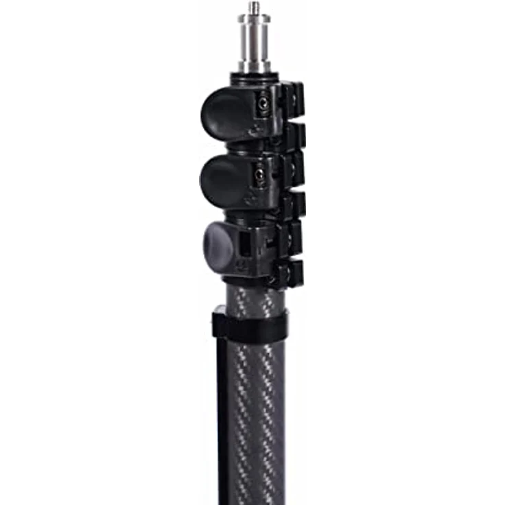 Sirui DK18 Carbon Lampenstativ, luftgedämpft und ausziehbar bis 180 cm, mit 5/8" und 1/4" Anschlüssen – Bild 4