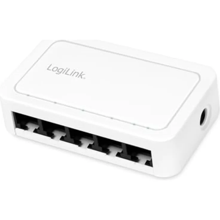 LogiLink Professional 5-Port Gigabit Desktop Netzwerk Switch, 10/100/1000 Mbit/s, lüfterloses Design