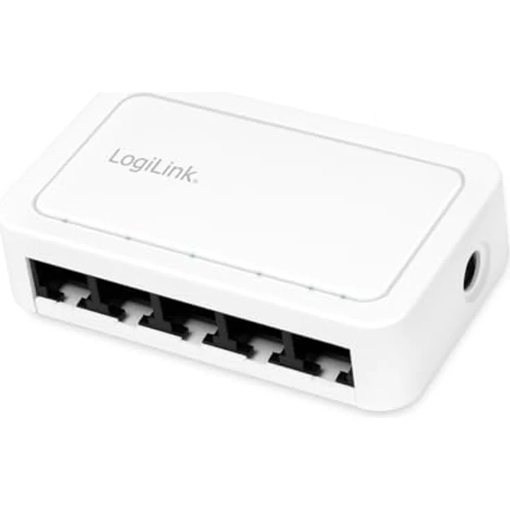 LogiLink Professional 5-Port Gigabit Desktop Netzwerk Switch, 10/100/1000 Mbit/s, lüfterloses Design – Bild 1
