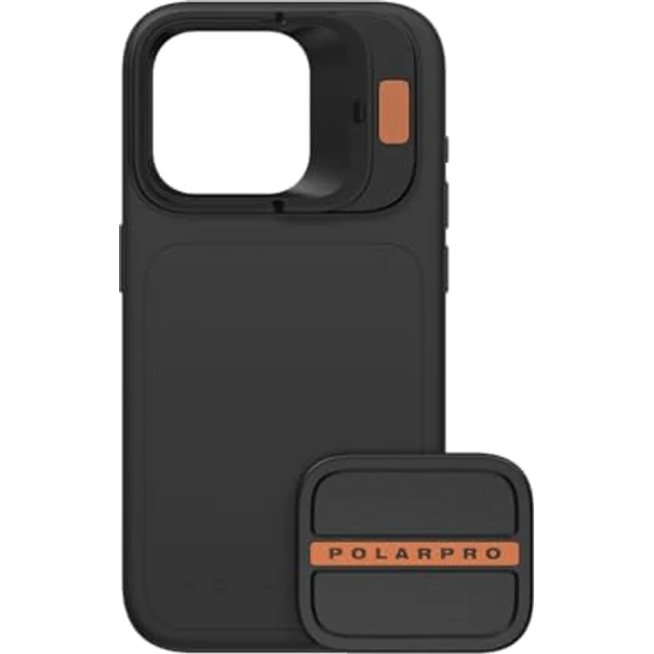 PolarPro - LiteChaser iPhone 15 Pro Case inkl. Defender - Schwarz - Stärkeres MagSafe - Handy Fotografie/Videografie - Stromlinienförmig – Bild 1