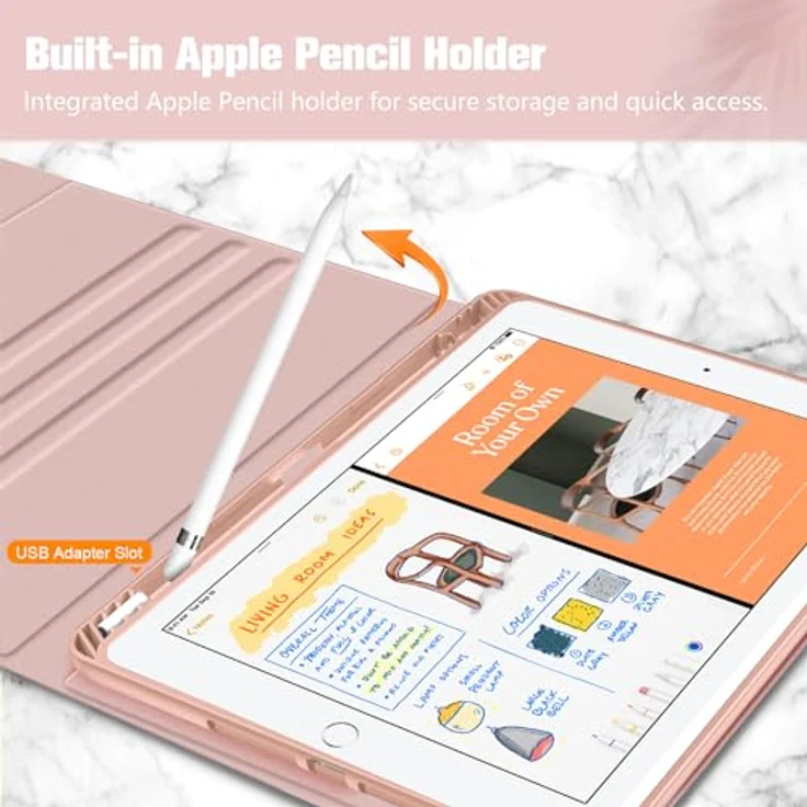 Fintie Tastatur Hülle Case Cover für iPad 10.2 Pencil Halter QWERTZ – Bild 7