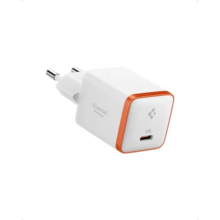 Spigen ArcStation Essential 30W USB-C Ladegerät Wandladegerät, PPS Schnellladegerät, PD 3.0 Power Adapter - Weiß, Kompatibel mit iPhone 16 15 14 Pro Max & Galaxy S25 S24 Android – Bild 1