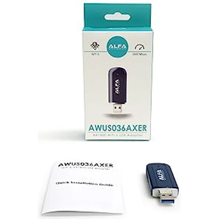 ALFA NETWORK Alfa USB Adapter AWUS036AXER, WiFi 6 Dual-Band, 1800 Mbps, USB 3.2 Gen 1 – Bild 2