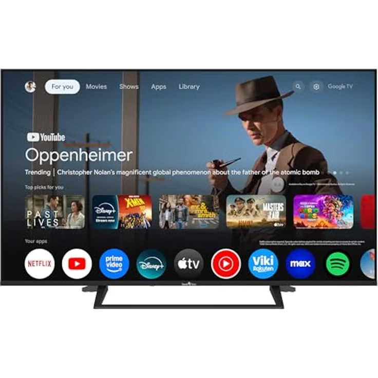 Smart Tech QLED Fernseher 50QG06K, 50 Zoll 4K UHD Google TV mit HDR, Bluetooth, Triple-Tuner und Dolby Digital Plus – Bild 3