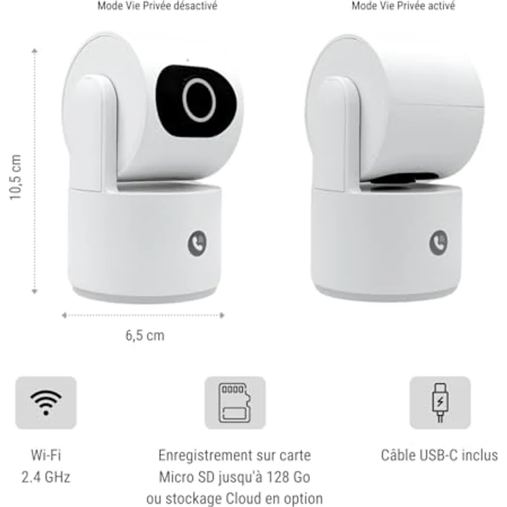 Konyks CAMINI CARE 2, Netzwerkkamera mit Wi-Fi, weiss – Bild 9