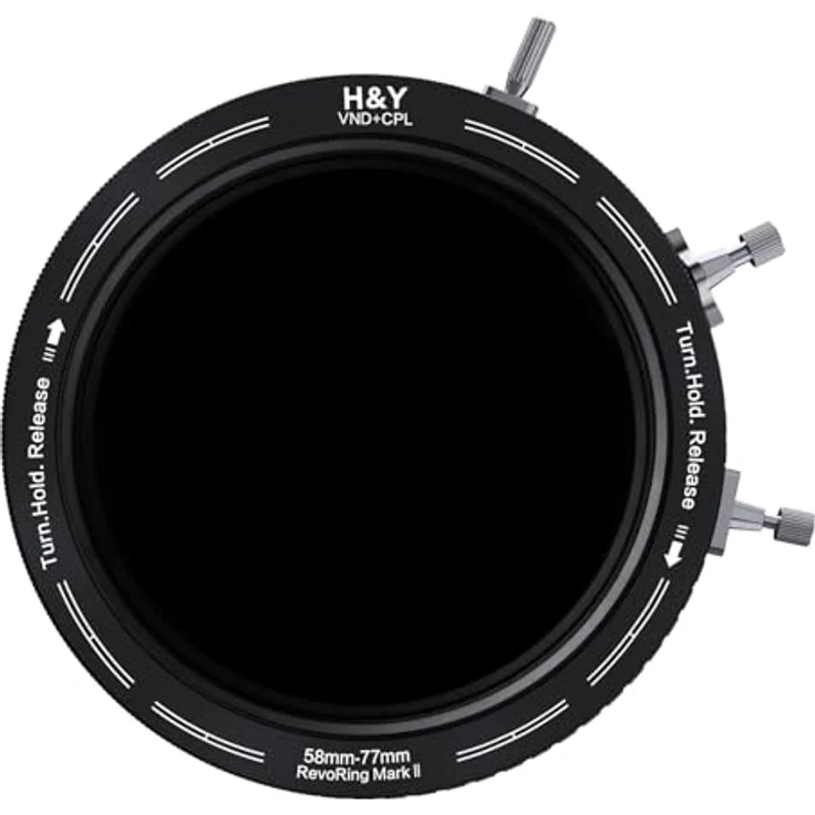 H&Y REVORING ND3-1000 & CPL Filter MkII, Kamera-Filter 58-77mm, variabel nd für kreative Belichtung – Bild 2