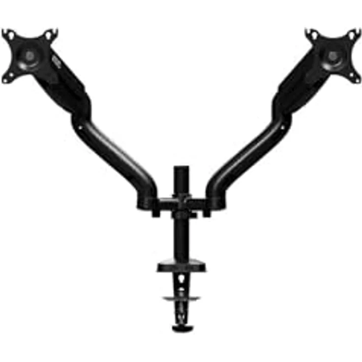 AOC AD110DX Dual-Monitorarm, Tischhalterung für 2 Bildschirme bis 32 Zoll, Schwarz, mit USB-Hub und 360° Schwenkfunktion – Bild 2