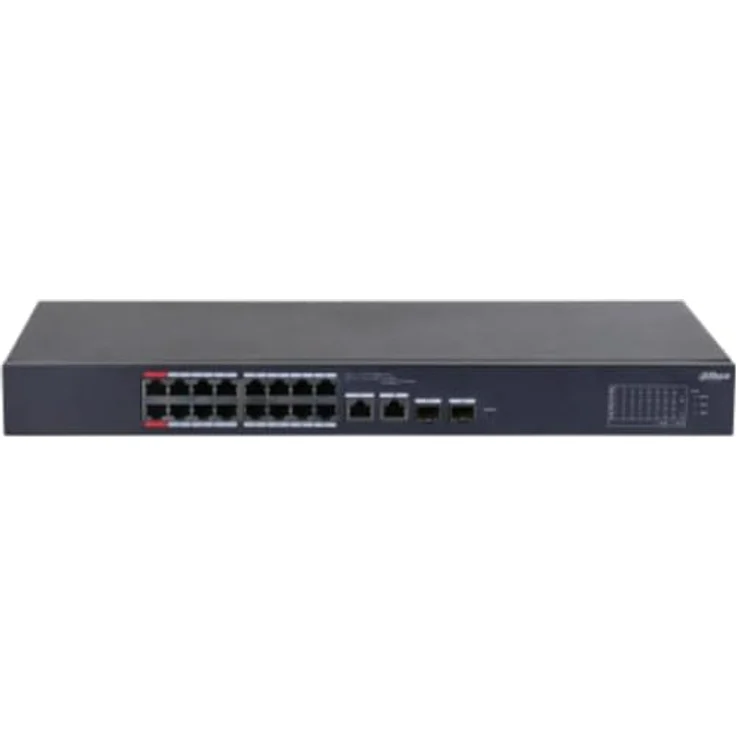 Dahua Switch Cloud DH-CS4218-16ET-190, 16-Port POE Switch mit 190W Leistung und 3 Jahren Garantie gegen Fabrikfehler – Bild 1