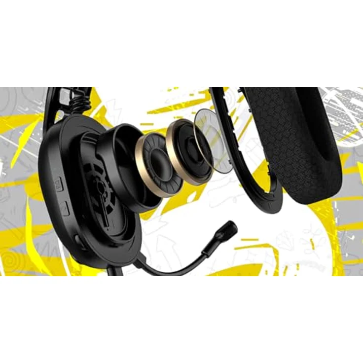 Hator Hyperpunk 3 USB, Kabelgebundenes Gaming Headset mit Hi-Res-Sound und 7.1 Surround-Sound, Schwarz – Bild 8