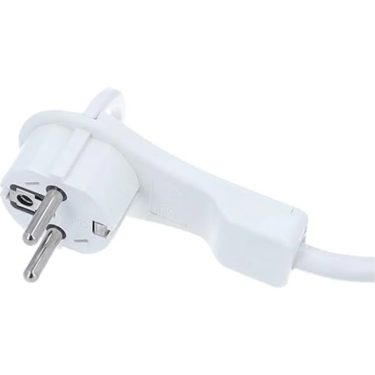 as Schwabe Verlängerungskabel 3 m mit Flachstecker und 2-Fach Kupplung, 230V/16A, IP20, Weiß, für sichere Stromversorgung im Innenbereich – Bild 3