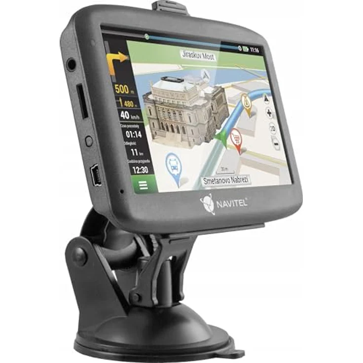 Navitel E501, Fahrzeug Navigation mit 5" TFT Touchscreen, vorinstallierten 47 Karten, Blitzerwarnung und kostenloser Kartenaktualisierung – Bild 5