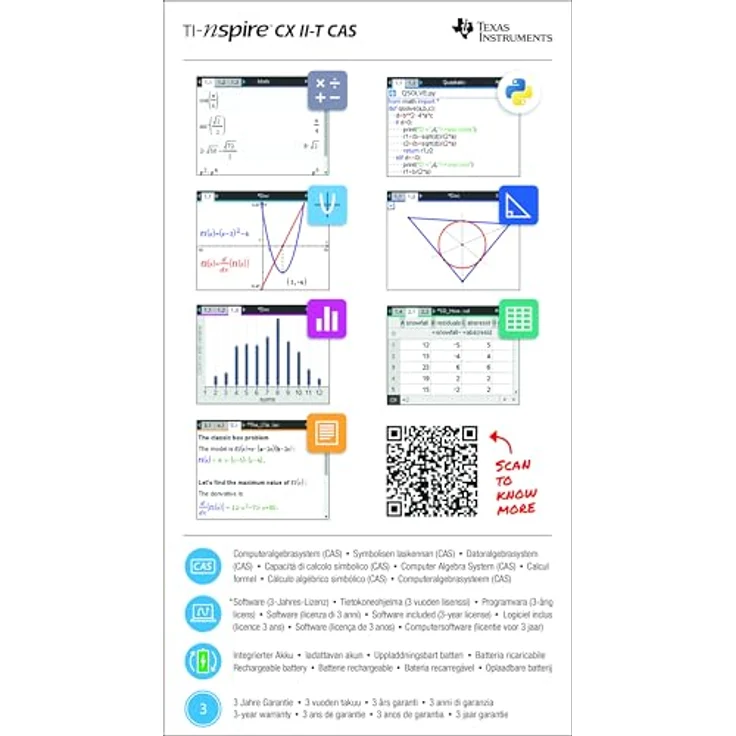 TI-Nspire CX II-T CAS (Neue Version 2019) – Bild 4