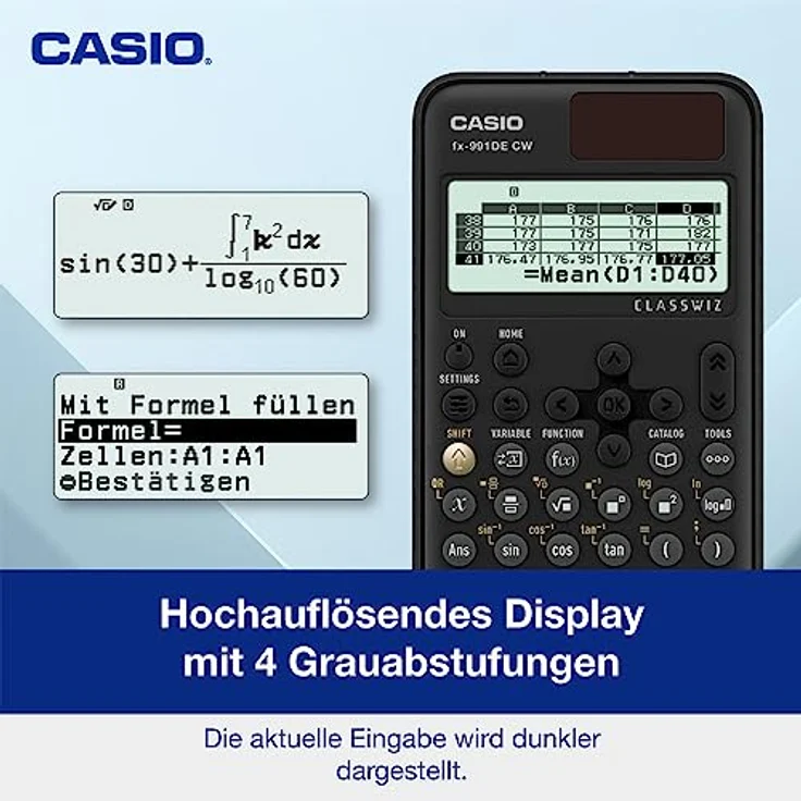 Casio FX-991DE CW ClassWiz technisch wissenschaftlicher Rechner, deutsche Menüführung – Bild 4