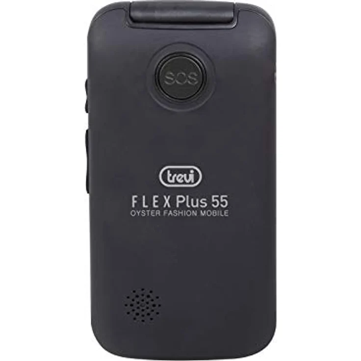 Trevi FLEX PLUS 55 Telefono Cellulare per Anziani a Conchiglia con grandi tasti, grande display LCD 2.4", Funzione SOS, Doppio Display, Bluetooth, Fotocamera, Radio FM, Nero – Bild 3