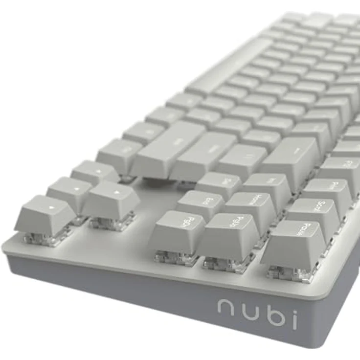 Nubi NK87 ANSI US – Mechanische Gaming-Tastatur, Weiß, 87 Tasten, G3MS Sapphire v2 Schalter, Hot-Swappable, LED-Hintergrundbeleuchtung mit 17 Modi – Bild 6