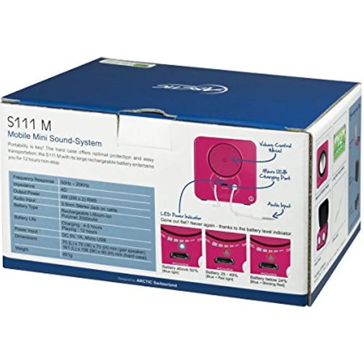 Arctic Arctic Sound S111 pink kabellos – Bild 10
