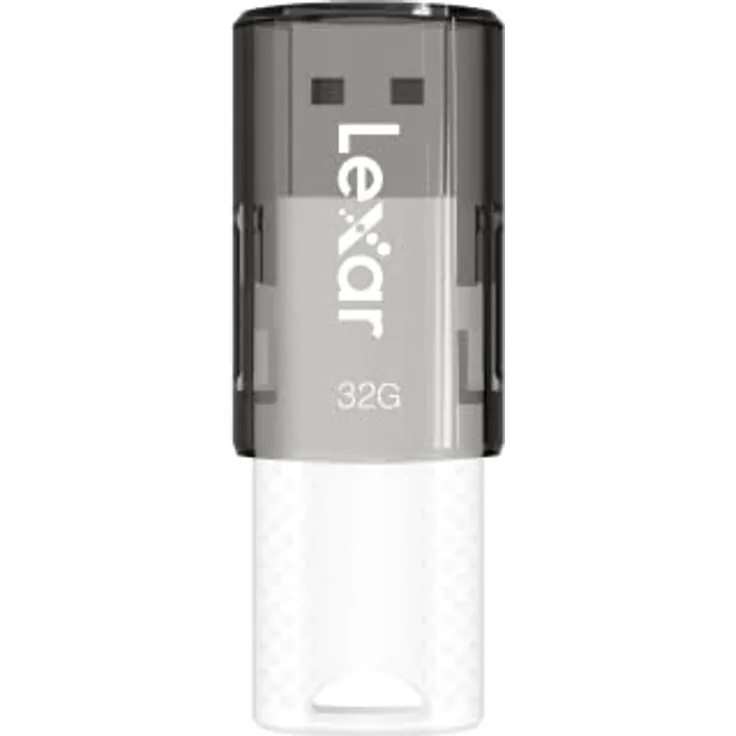 Lexar JumpDrive 32GB S60 2.0 USB Flash, Plug-and-Play, kompatibel mit PC und Mac, Grau