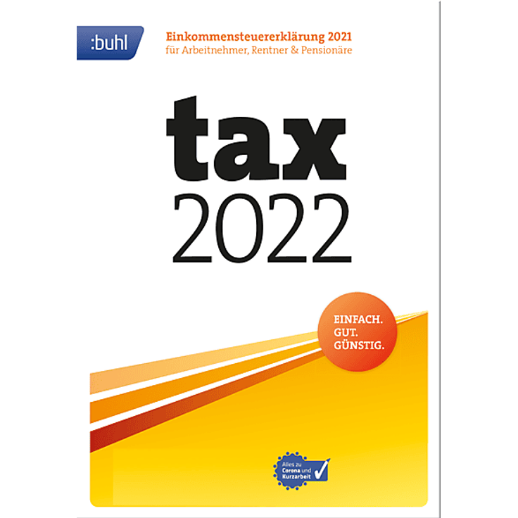 Buhl WISO tax 2022, Steuersoftware für Windows-PC, Vollversion (Download-Link) für bis zu 5 Steuererklärungen, inkl. ELSTER-Schnittstelle und Steuer-Spar-Tipps
