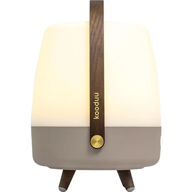 Kooduu - Lite-up Play Sound by Sound by JBL Lautsprecherlampe - Tragbar und Kabellos - Bluetooth-Verbindung und hochwertiger Klang, Erde Braun/Taupe – Bild 5