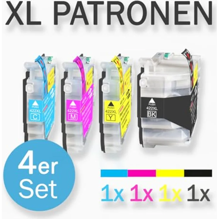 Druckerparadies 4er Pack Druckerpatronen 604 604XL kompatibel mit Epson XP-2200 Tintenpatrone (4-tlg) - XL Füllmenge, brillante Farbdrucke – Bild 4