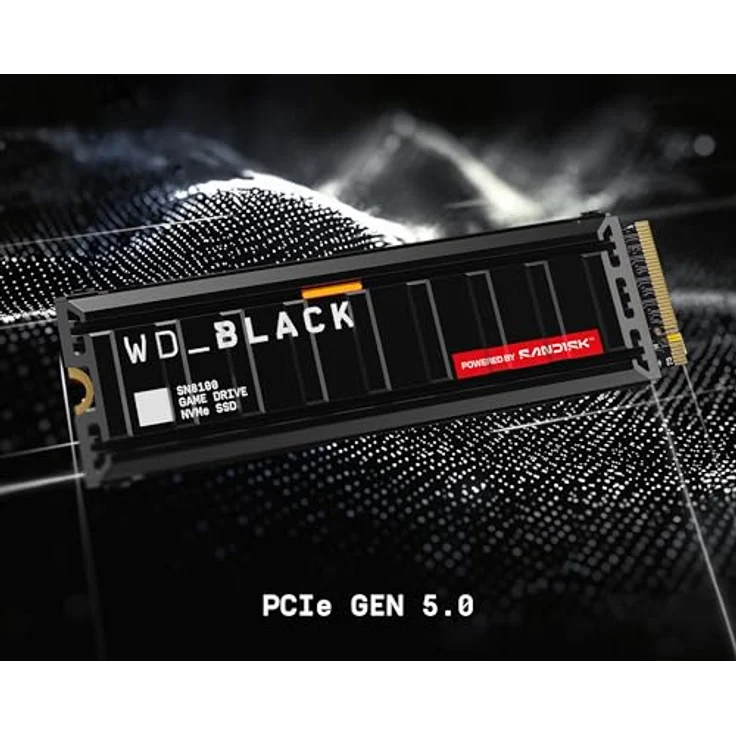 WD Black SN8100 mit Heatsink, 8000 GB M.2 2280 NVMe SSD, PCIe Gen5, hohe Lese- und Schreibgeschwindigkeit – Bild 4