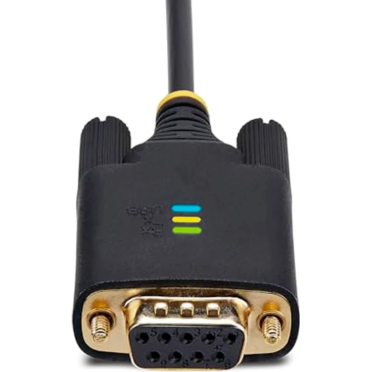 StarTech.com 1m USB Null Modem Kabel, FTDI, USB-A zu RS232 mit wechselbaren DB9 Schrauben/Muttern und COM Retention, ESD-Schutz – Bild 4