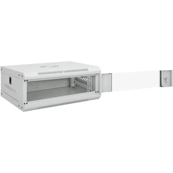 vidaXL 4U Wand Netzwerkschrank, Serverschrank Wandmontage, 19" Wandgehäuse Rack Server Schrank, Wandschrank Datenschrank Abschließbar, IP20, vidaXL – Bild 2