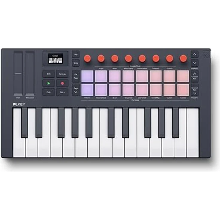 Novation FLkey 2 Mini 25, MIDI-Controller mit 25 Mini-Tasten, Arpeggiator und 16 Pads mit Aftertouch – Bild 1