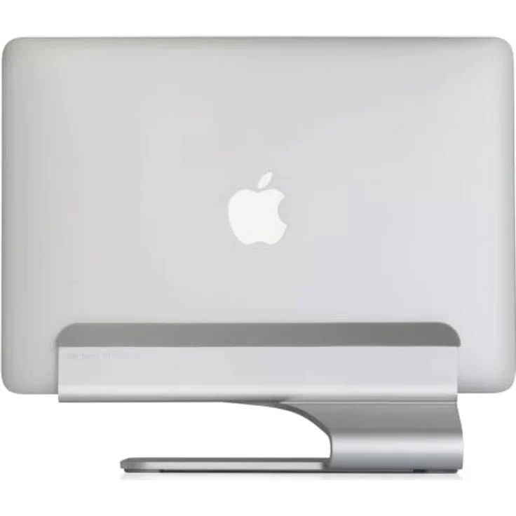 Rain Design mTower Monitor-Halterung, vertikal, platzsparend, eloxiertes Aluminium für Apple Notebooks 11"-17" – Bild 1