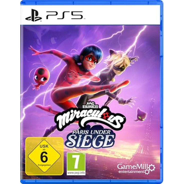Game Mill Miraculous: Paris Under Siege, PS5-Game mit epischer Originalgeschichte und akrobatischen Kampfkünsten, bunt – Bild 1