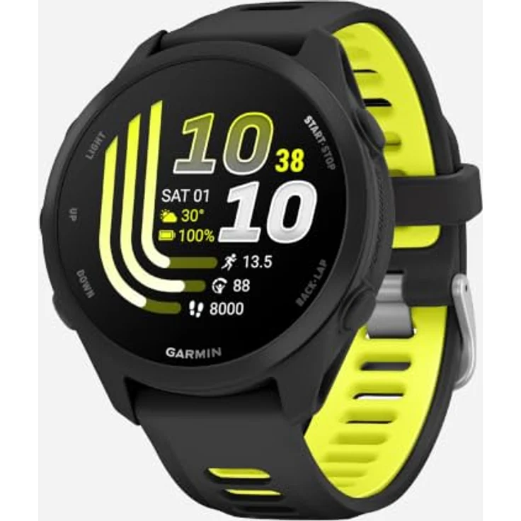 Garmin Forerunner 170 Music, Smartwatch mit 1,2'' AMOLED Touch-Display, GPS und 4 GB Speicher, schwarz – Bild 6