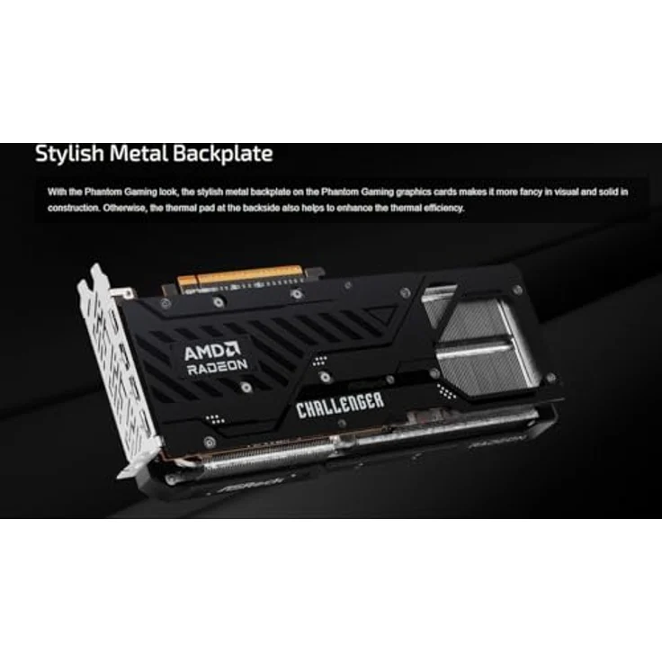 ASRock Radeon RX 9070 Challenger Grafikkarte, 16384 MB GDDR6, Triple-Fan-Kühlerdesign mit RGB-Beleuchtung – Bild 5