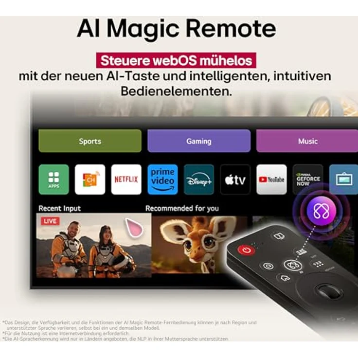 LG QNED evo AI 50QNED86A6C, 50 Zoll QNED 4K Ultra HD Smart TV mit HDR10, HLG, α7 AI-Prozessor und Dolby Vision – Bild 11