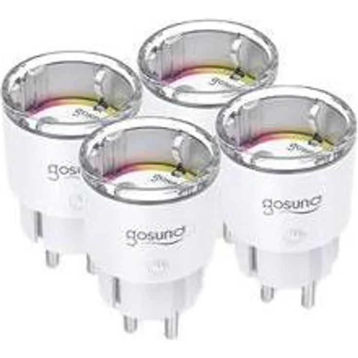 Gosund EP2-Z ZigBee Smart Plug, 10A Schaltsteckdose im 4er Pack für intelligente Steuerung