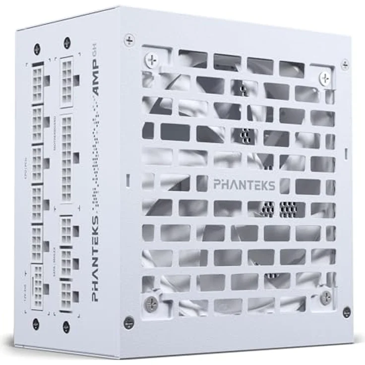 Phanteks AMP GH 750W 80 Plus Gold Netzteil, PCIe 5.1, ATX 3.1-750 Watt, weiß – Bild 1