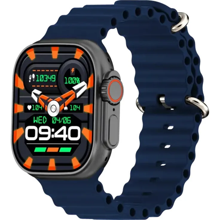 Kiano Watch Solid KIASHUW6901B, Smartwatch mit GPS, NFC, IP68, bis zu 14 Tage Akkulaufzeit, Herzfrequenzmessung